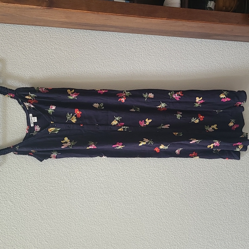 Billabong navy button down dress